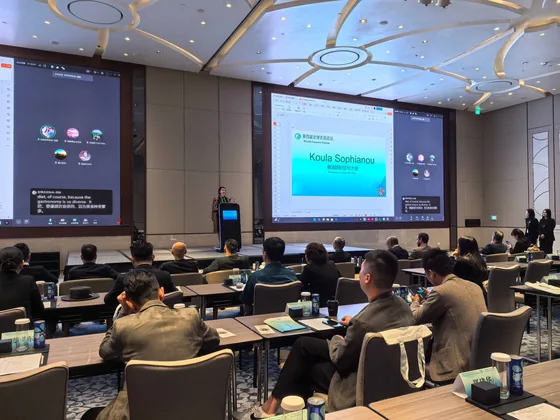 A keynote contribution during the Macao session.