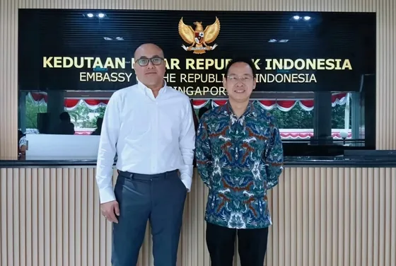 Participants at the Indonesian embassy in Singapore.