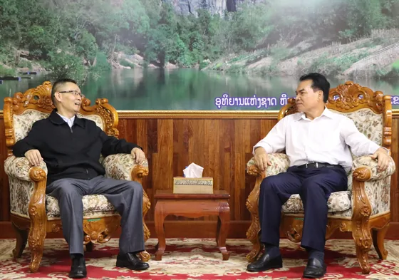 A bilateral discussion during the meeting with Laos’ Ministry of Agriculture and Forestry.