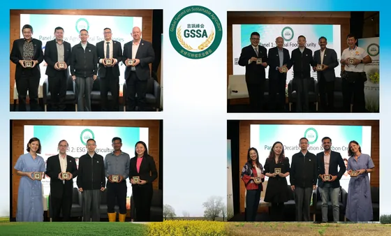 A second published montage of summit speakers and panellists.