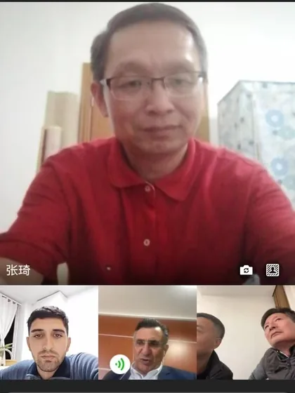 An online organizing-committee discussion preparing the third Global Farmers Forum.
