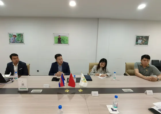 Federation and delegation representatives at the meeting table.